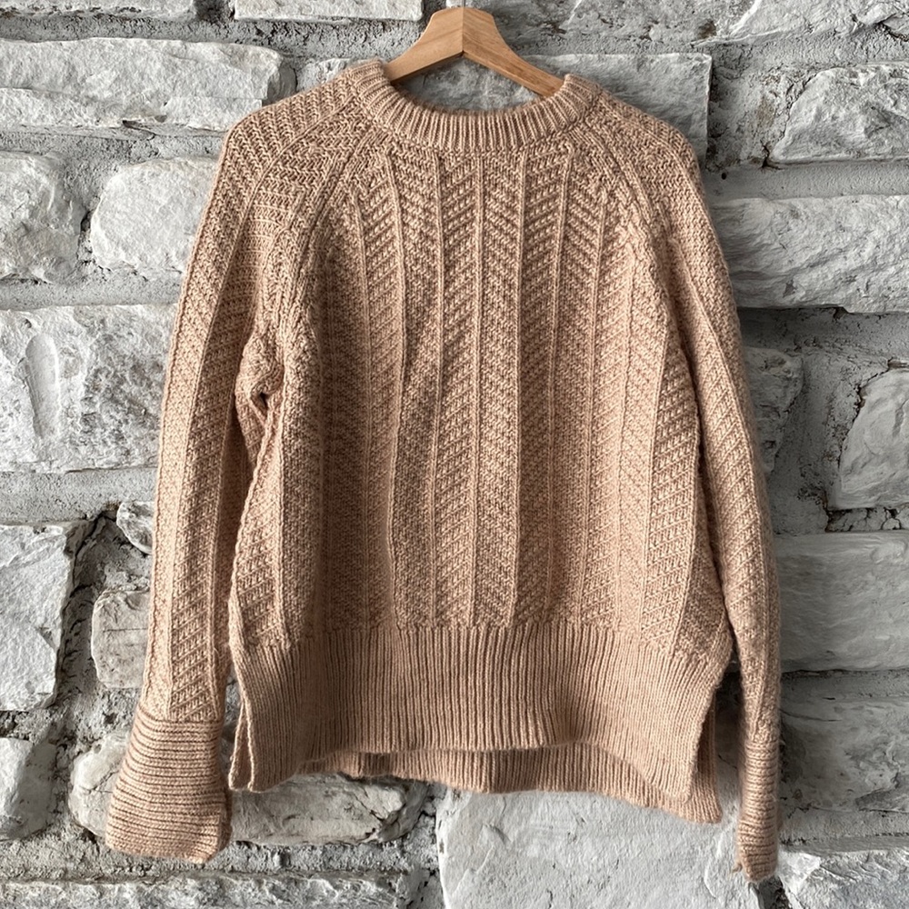 H&M pullover Knit Sweater - Size Small - decorative slit on side